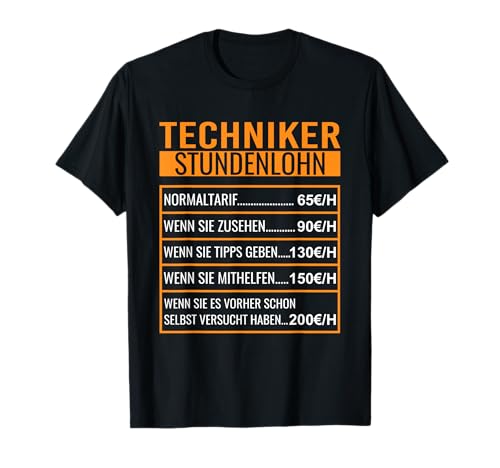 It Techniker und Techniker Geschenk Herren IT-Techniker T-Shirt Schwarz Klein Klassisch mit Sprüche Design Mandarinkragen Kurzarm Crew-Ausschnitt Pull-On Imported 1 Count von It Techniker und Techniker Geschenk
