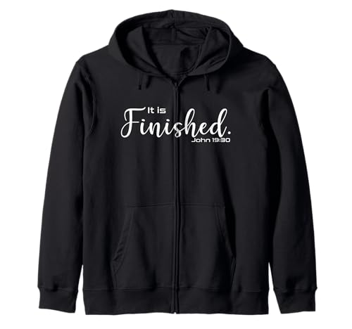 Es ist fertig John 19:30 Christian Lover Herren Damen Kapuzenjacke von It is Finished Christian Gift