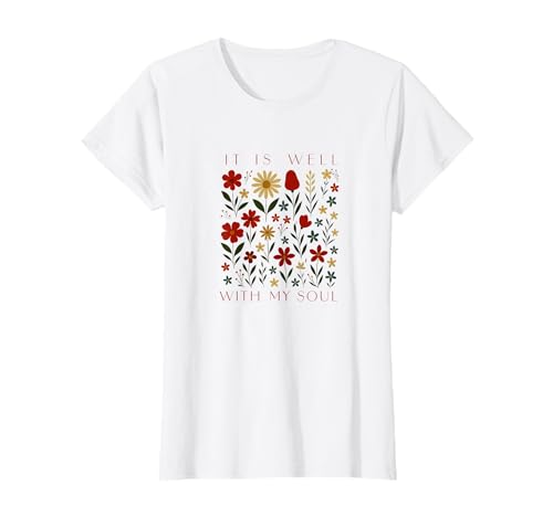 Es geht meiner Seele gut, Frauen, Jugendlichen und Mädchen T-Shirt Es geht meiner Seele gut, Frauen, Jugendlichen und Mädchen T-Shirt von It is Well with my Soul, Christian Faith
