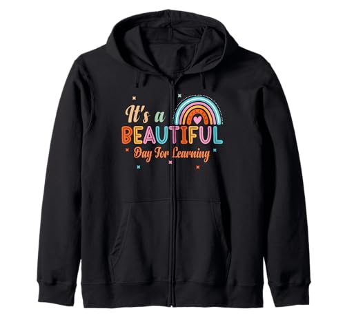 It's Beautiful Day for Learning T-Shirt Rainbow Teachers Damen Kapuzenjacke von It's Beautiful Day For Learning tshirt