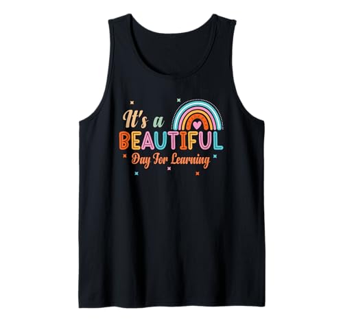 It's Beautiful Day for Learning T-Shirt Rainbow Teachers Damen Tank Top von It's Beautiful Day For Learning tshirt