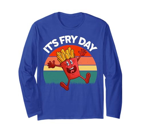 Kleinkind I Love French Fries Its Fry Day Boy Women Funny Kids Langarmshirt von It's Fry Day Funny Toddler Boy Kids French Fries