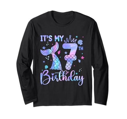 Meerjungfrau Geburtstag Mädchen 7 Jahre alt It's My 7th Bday Meerjungfrau Langarmshirt Meerjungfrau Geburtstag Mädchen 7 Jahre alt It's My 7th Bday Meerjungfrau Langarmshirt von It's My 7th Birthday Party 7 Yrs Old Bday Shirt