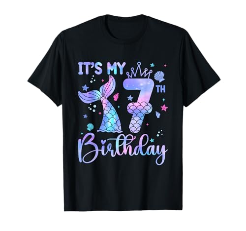 Meerjungfrau Geburtstag Mädchen 7 Jahre alt It's My 7th Bday Meerjungfrau T-Shirt Meerjungfrau Geburtstag Mädchen 7 Jahre alt It's My 7th Bday Meerjungfrau T-Shirt von It's My 7th Birthday Party 7 Yrs Old Bday Shirt