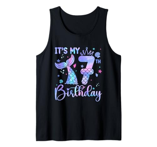 Meerjungfrau Geburtstag Mädchen 7 Jahre alt It's My 7th Bday Meerjungfrau Tank Top Meerjungfrau Geburtstag Mädchen 7 Jahre alt It's My 7th Bday Meerjungfrau Tank Top von It's My 7th Birthday Party 7 Yrs Old Bday Shirt