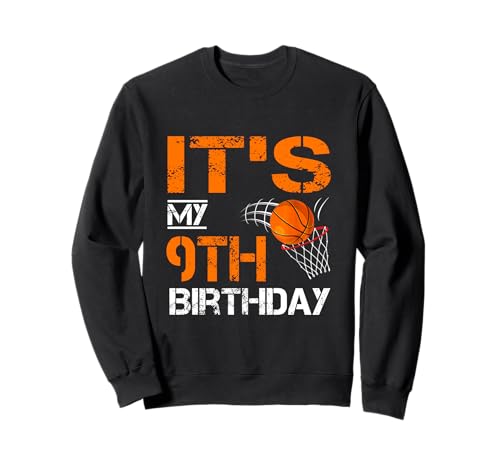 Lustig, es ist Mein 9. Geburtstag, 9-jähriger Basketballspieler, Kinder Sweatshirt Lustig, es ist Mein 9. Geburtstag, 9-jähriger Basketballspieler, Kinder Sweatshirt von It's My 9th Birthday Basketball Lover Boy Girl
