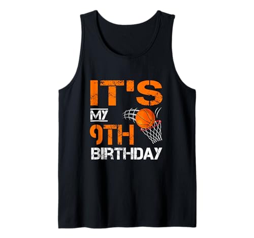 Lustig, es ist Mein 9. Geburtstag, 9-jähriger Basketballspieler, Kinder Tank Top Lustig, es ist Mein 9. Geburtstag, 9-jähriger Basketballspieler, Kinder Tank Top von It's My 9th Birthday Basketball Lover Boy Girl