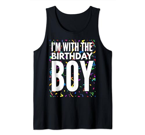 It's His Her Birthday Konfetti für Herren, Damen, Teenager und Kinder Tank Top von It's My Birthday Family Matching Party Wear