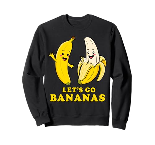 Lustiges Bananenkostüm für Kinder, Let's Go Bananen, niedlich, für Jungen und Mädchen Sweatshirt von It's My Birthday Funny Let's Go Bananas Tee