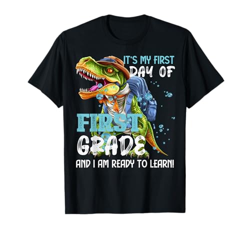 It's My First Day Of First Grade And I Am Ready Kids T-Rex T-Shirt It's My First Day Of First Grade And I Am Ready Kids T-Rex T-Shirt von It’s My First Day Of First Grade And I Am Ready