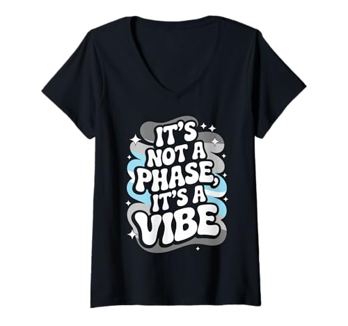 Damen Es ist keine Phase Demiboy Pride T-Shirt mit V-Ausschnitt Damen Es ist keine Phase Demiboy Pride T-Shirt mit V-Ausschnitt von It's Not A Phase Demiboy Pride Apparel