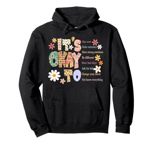 It's Okay to Start Over Make Mistakes Boho Floral Women Men Pullover Hoodie von It's Okay To Start Over Tshirt Shirt Women MenTee