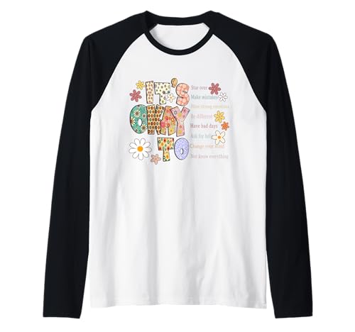 It's Okay to Start Over Make Mistakes Boho Floral Women Men Raglan von It's Okay To Start Over Tshirt Shirt Women MenTee
