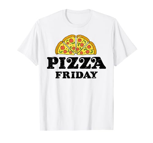 Pepperoni Pizza Friday Italian Food Lover Damen Herren Jungen T-Shirt von It's Pizza O'Clock Designs