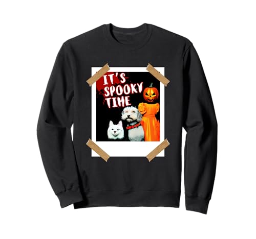 Es ist gruselige Zeit Katzen-Hund-Mädchen-Halloween Sweatshirt Es ist gruselige Zeit Katzen-Hund-Mädchen-Halloween Sweatshirt von It's Spooky Time Cat Dog Girl Pumpkin Halloween