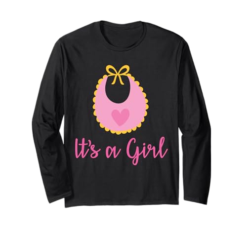 Cute It's A Girl Babyparty Gender Reveal Party für Damen, Rosa Langarmshirt von It's a Girl Pregnancy announcement New Year Child