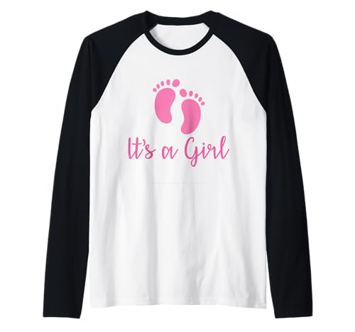 Cute It's A Girl Babyparty Gender Reveal Party für Damen, Rosa Raglan Cute It's A Girl Babyparty Gender Reveal Party für Damen, Rosa Raglan von It's a Girl Pregnancy announcement New Year Child