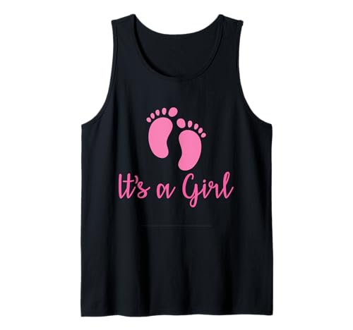 Cute It's A Girl Babyparty Gender Reveal Party für Damen, Rosa Tank Top von It's a Girl Pregnancy announcement New Year Child