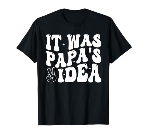 It was Papa's Idea Jungen Mädchen Kinder Lustig T-Shirt It was Papa's Idea Jungen Mädchen Kinder Lustig T-Shirt von It was Papa’s Idea Funny Youth Tees