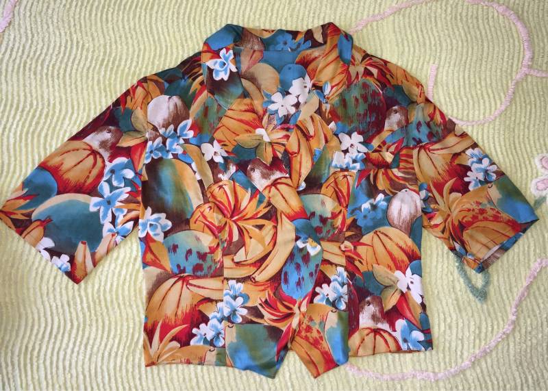 Vintage 1980Er St Michael Hawaii Jacke Rockabilly Vintage 1980Er St Michael Hawaii Jacke Rockabilly von ItHasToBeVintage