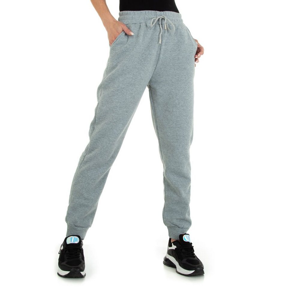 Ital-Design Boyfriend-Hose Damen Freizeit Gefüttert Boyfriend-Hose in Grau von Ital-Design