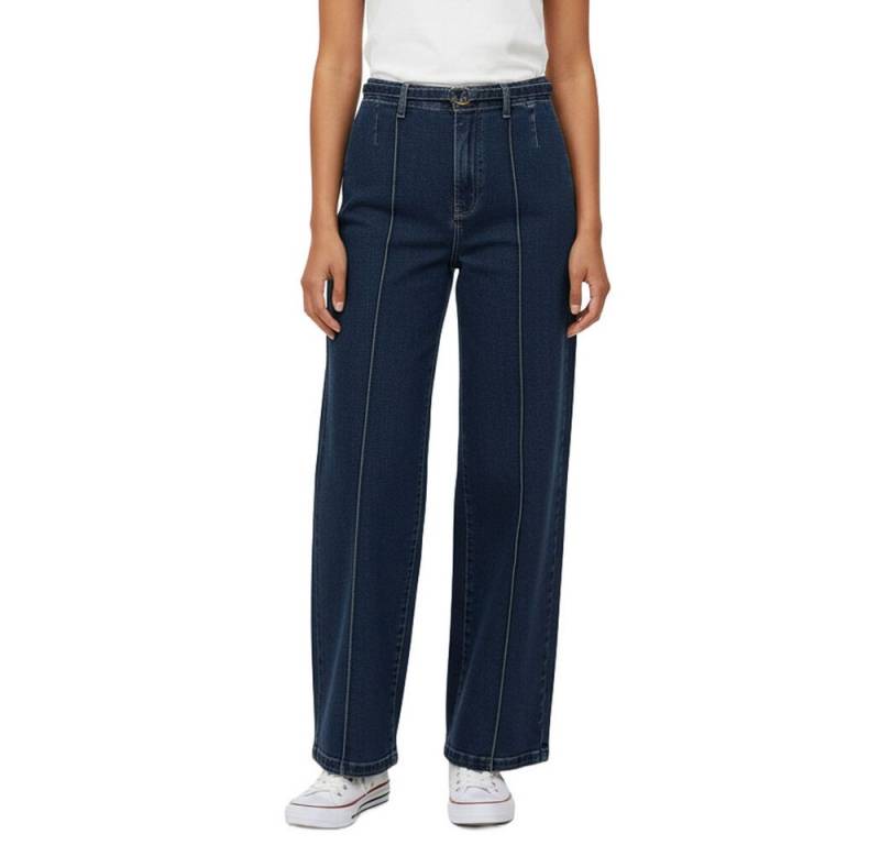 Ital-Design Dad-Jeans Trendige High-Waist Jeans für Damen, weit geschnitten (90861159) Used-Look Stretch High Waist Jeans in Blau von Ital-Design