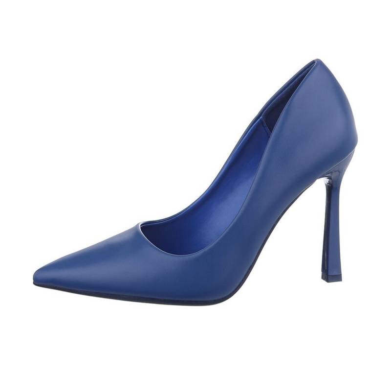 Ital-Design Damen Abendschuhe Elegant High-Heel-Pumps (85275857) Pfennig-/Stilettoabsatz High Heel Pumps in Blau von Ital-Design