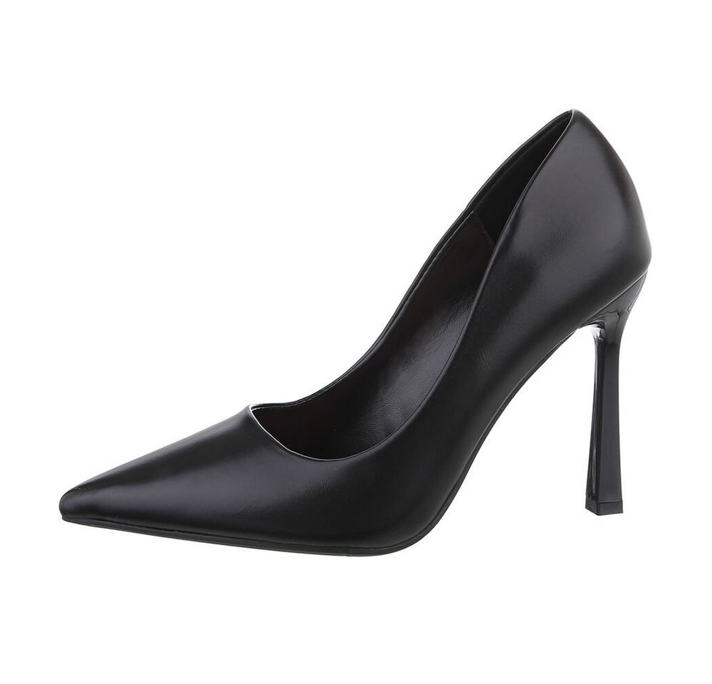 Ital-Design Damen Abendschuhe Elegant High-Heel-Pumps (85275864) Pfennig-/Stilettoabsatz High Heel Pumps in Schwarz von Ital-Design