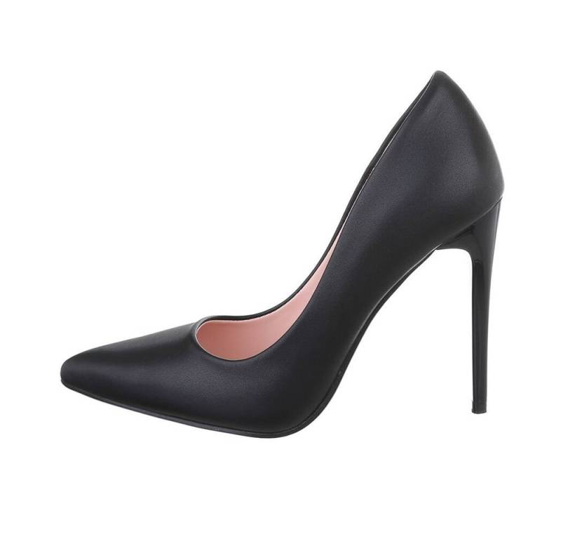 Ital-Design Damen Abendschuhe Elegant High-Heel-Pumps Pfennig-/Stilettoabsatz High Heel Pumps in Schwarz von Ital-Design
