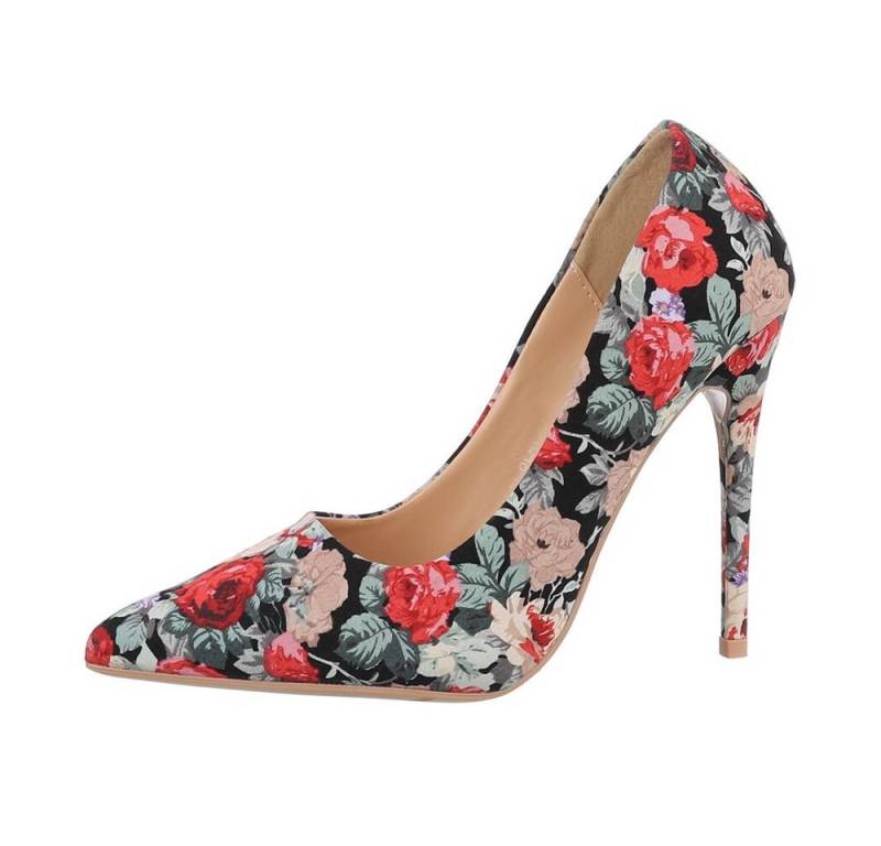 Ital-Design Damen Abendschuhe Elegant High-Heel-Pumps Pfennig-/Stilettoabsatz High Heel Pumps in Schwarz von Ital-Design