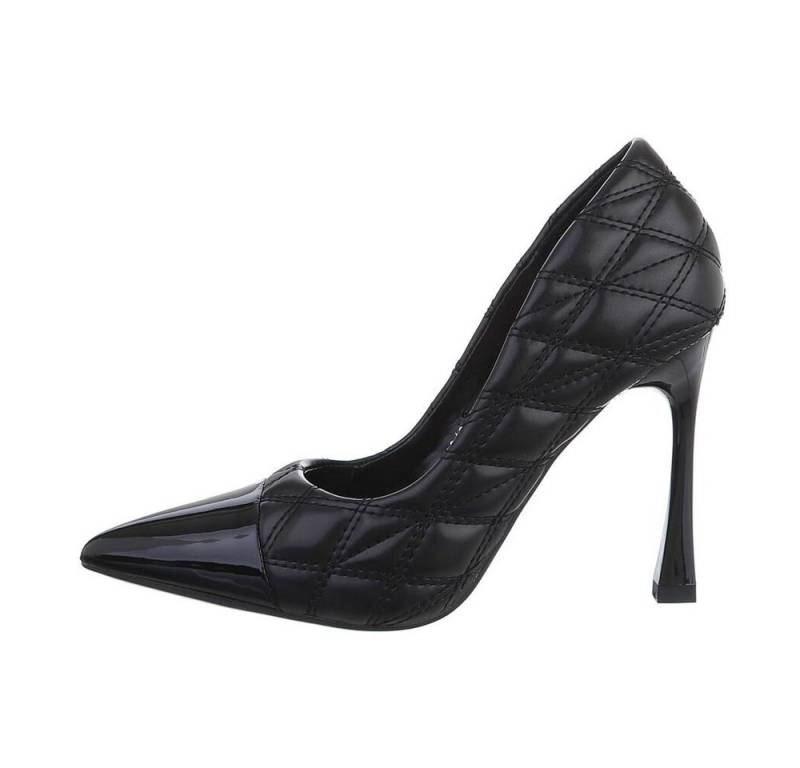 Ital-Design Damen Abendschuhe Elegant High-Heel-Pumps Pfennig-/Stilettoabsatz High Heel Pumps in Schwarz von Ital-Design