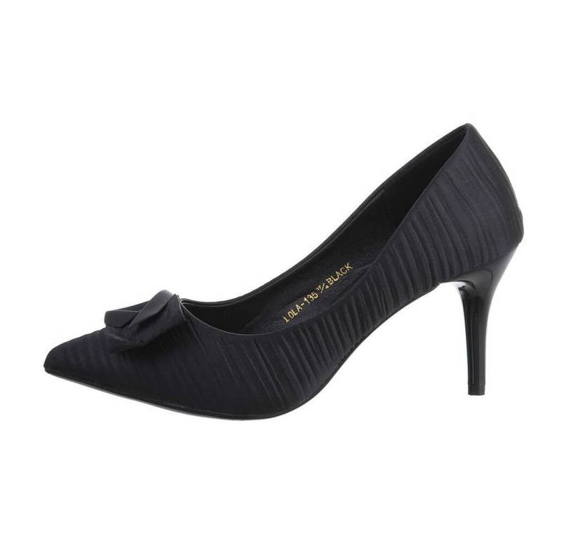 Ital-Design Damen Abendschuhe Elegant High-Heel-Pumps Pfennig-/Stilettoabsatz High Heel Pumps in Schwarz von Ital-Design
