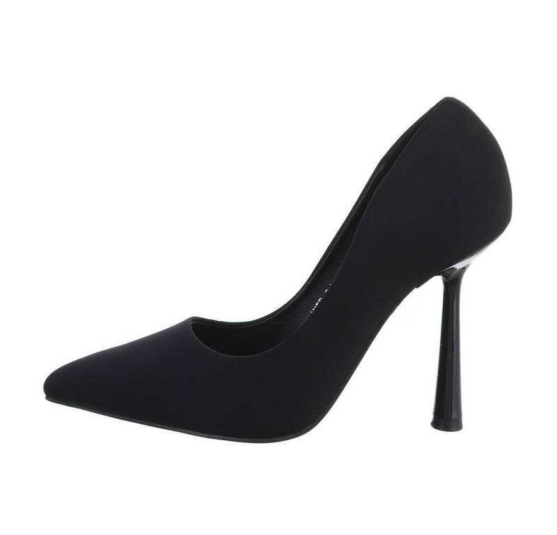 Ital-Design Damen Abendschuhe Elegant High-Heel-Pumps Pfennig-/Stilettoabsatz High Heel Pumps in Schwarz von Ital-Design
