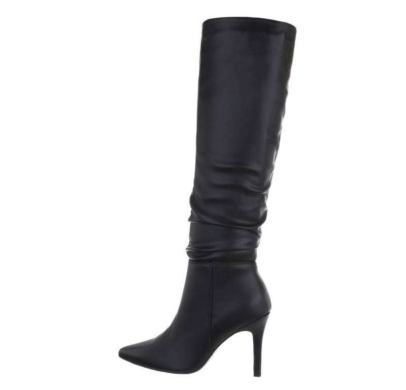 Ital-Design Damen Abendschuhe Elegant High-Heel-Stiefel (78462940) Pfennig-/Stilettoabsatz High-Heel Stiefel in Schwarz von Ital-Design