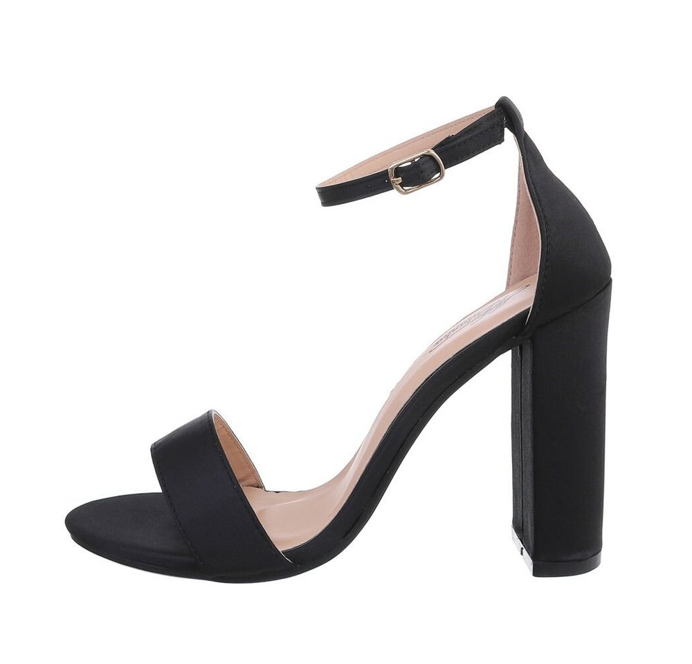 Ital-Design Damen Abendschuhe Elegant Sandalette Blockabsatz Sandalen & Sandaletten in Schwarz Ital-Design Damen Abendschuhe Elegant Sandalette Blockabsatz Sandalen & Sandaletten in Schwarz von Ital-Design