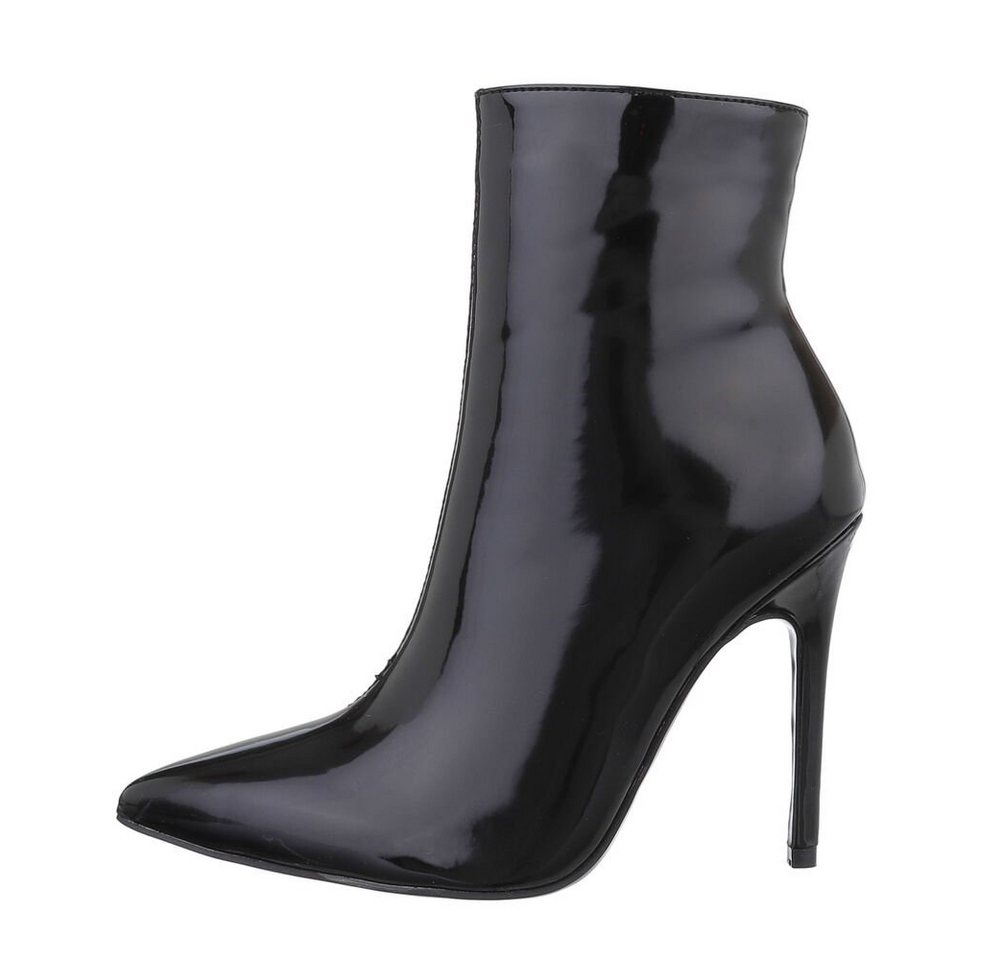 Ital-Design Damen Abendschuhe Party & Clubwear High-Heel-Stiefelette (84906827) Pfennig-/Stilettoabsatz High-Heel Stiefeletten in Schwarz von Ital-Design
