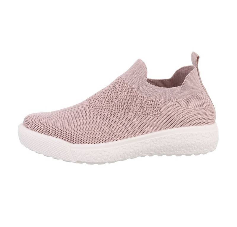 Ital-Design Damen Low-Top Freizeit Sneaker (85698362) Flach Sneakers Low in Altrosa von Ital-Design