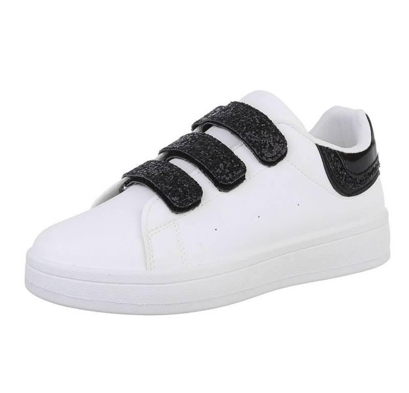 Ital-Design Damen Low-Top Freizeit Sneaker (88519298) Flach Sneakers Low in Weiß von Ital-Design