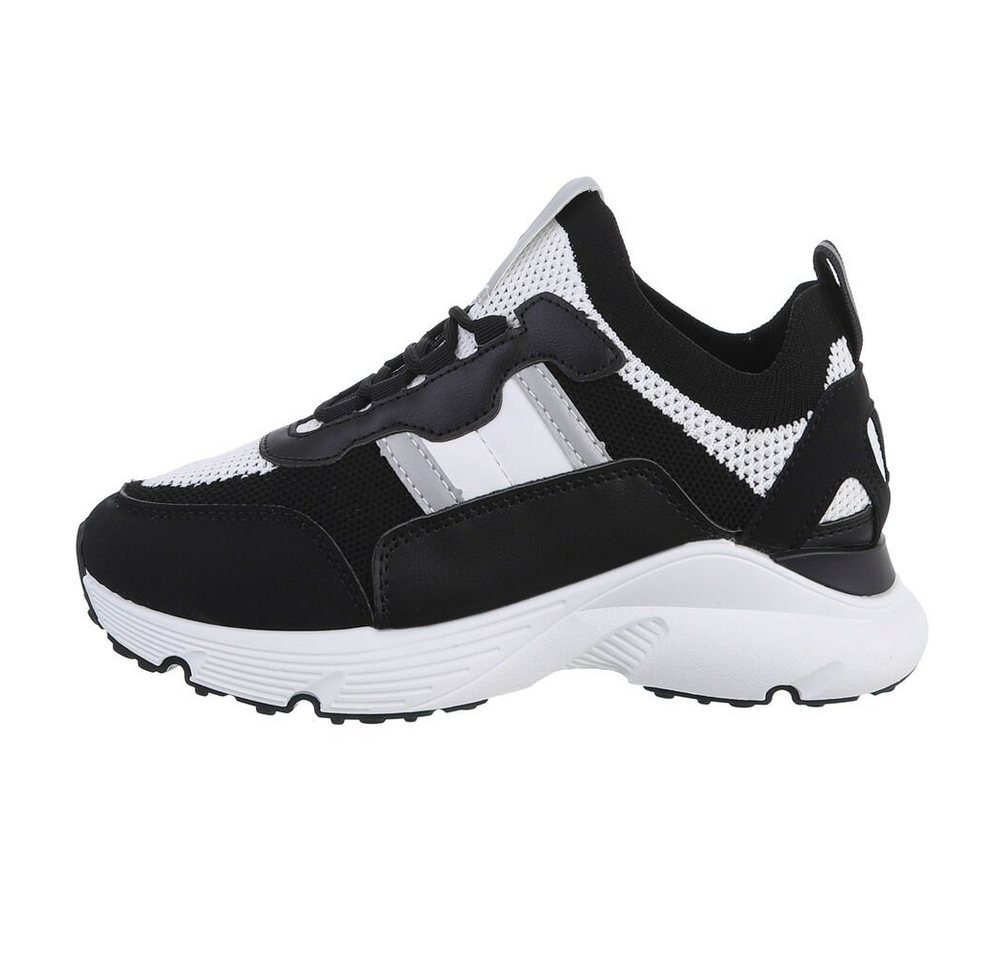 Ital-Design Damen Low-Top Freizeit Sneaker Flach Sneakers Low in Schwarz Ital-Design Damen Low-Top Freizeit Sneaker Flach Sneakers Low in Schwarz von Ital-Design