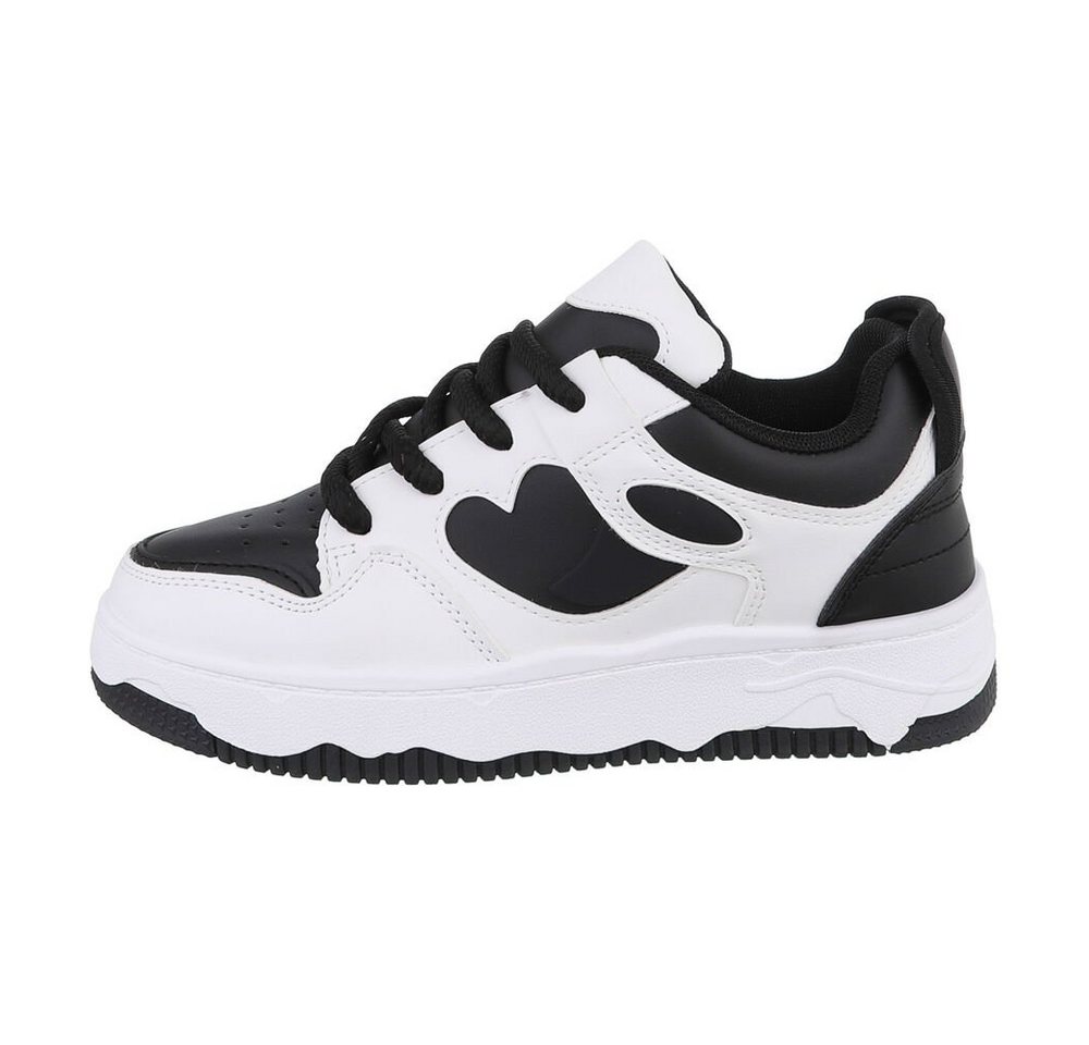 Ital-Design Damen Low-Top Freizeit Sneaker Flach Sneakers Low in Schwarz Ital-Design Damen Low-Top Freizeit Sneaker Flach Sneakers Low in Schwarz von Ital-Design