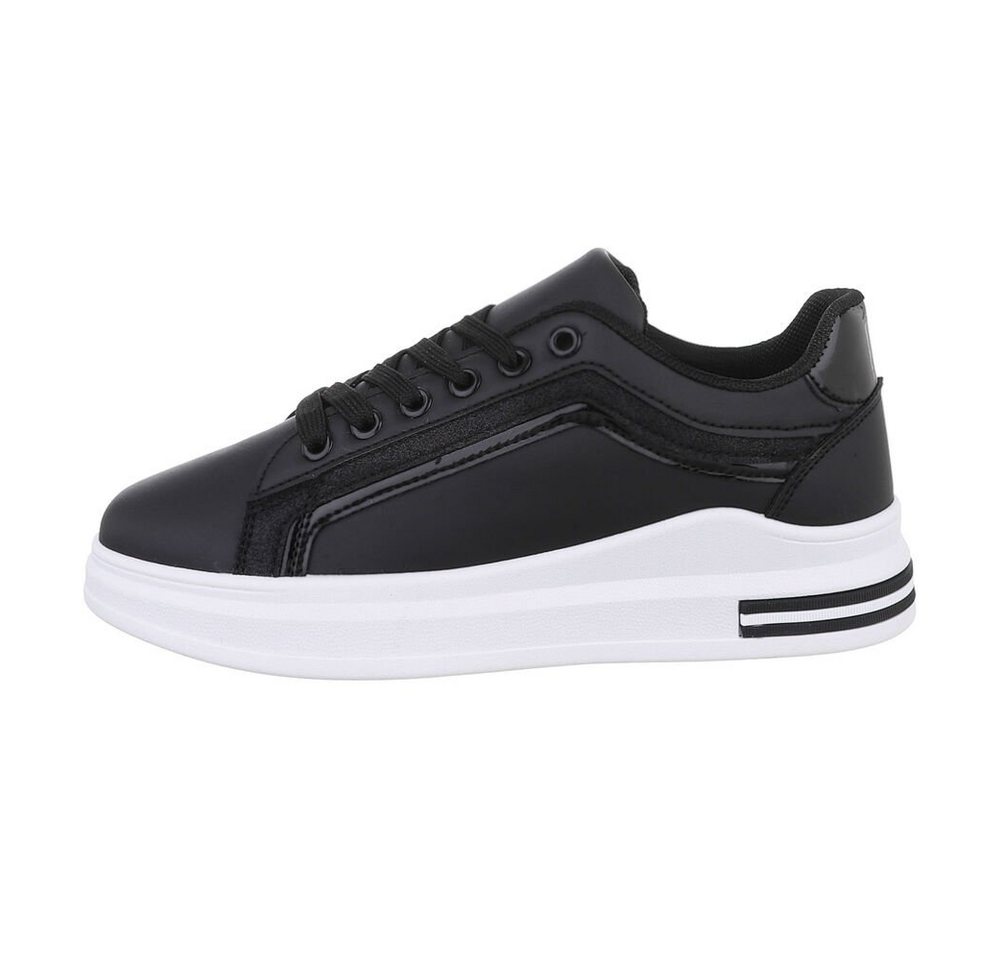 Ital-Design Damen Low-Top Freizeit Sneaker Flach Sneakers Low in Schwarz Ital-Design Damen Low-Top Freizeit Sneaker Flach Sneakers Low in Schwarz von Ital-Design