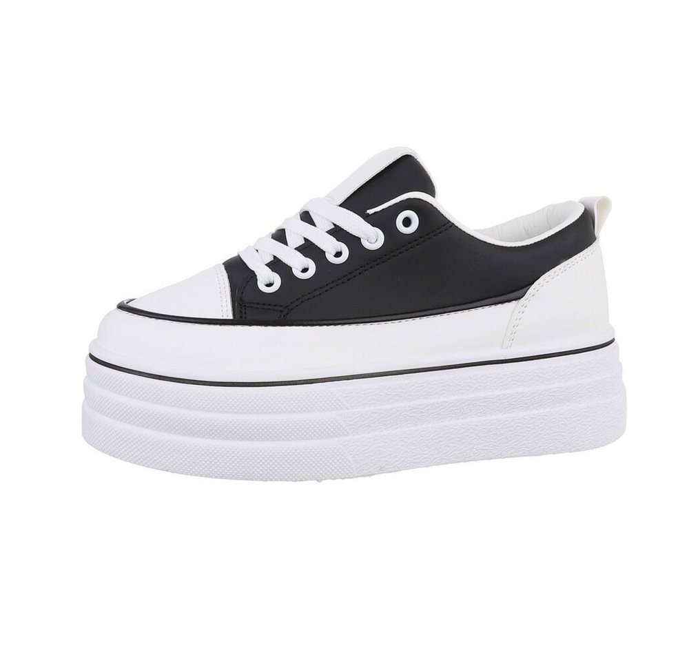 Ital-Design Damen Low-Top Freizeit Sneaker Flach Sneakers Low in Schwarz Ital-Design Damen Low-Top Freizeit Sneaker Flach Sneakers Low in Schwarz von Ital-Design