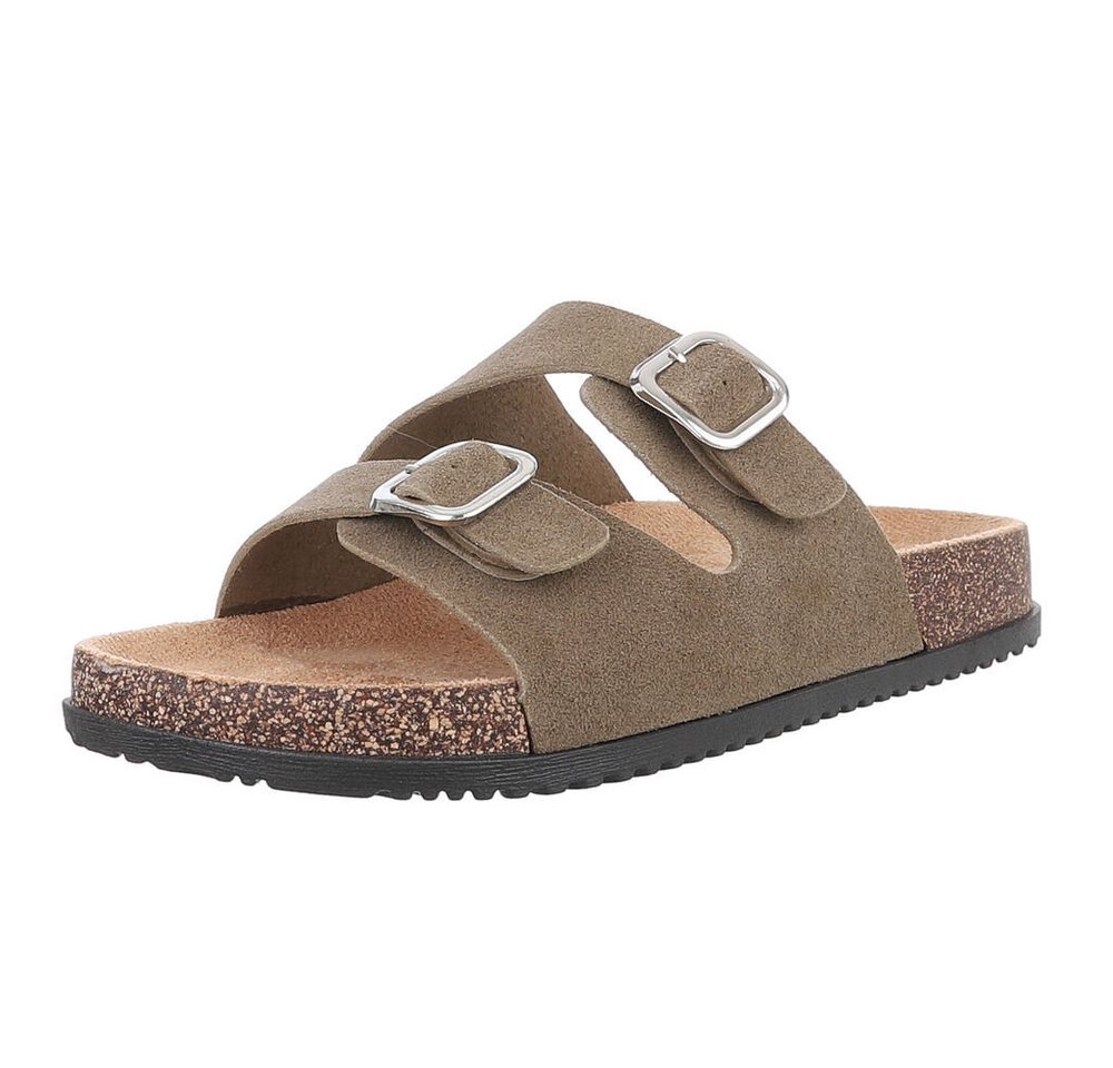 Ital-Design Damen Mules Freizeit Plateausandaletten Ital-Design Damen Mules Freizeit Plateausandaletten von Ital-Design