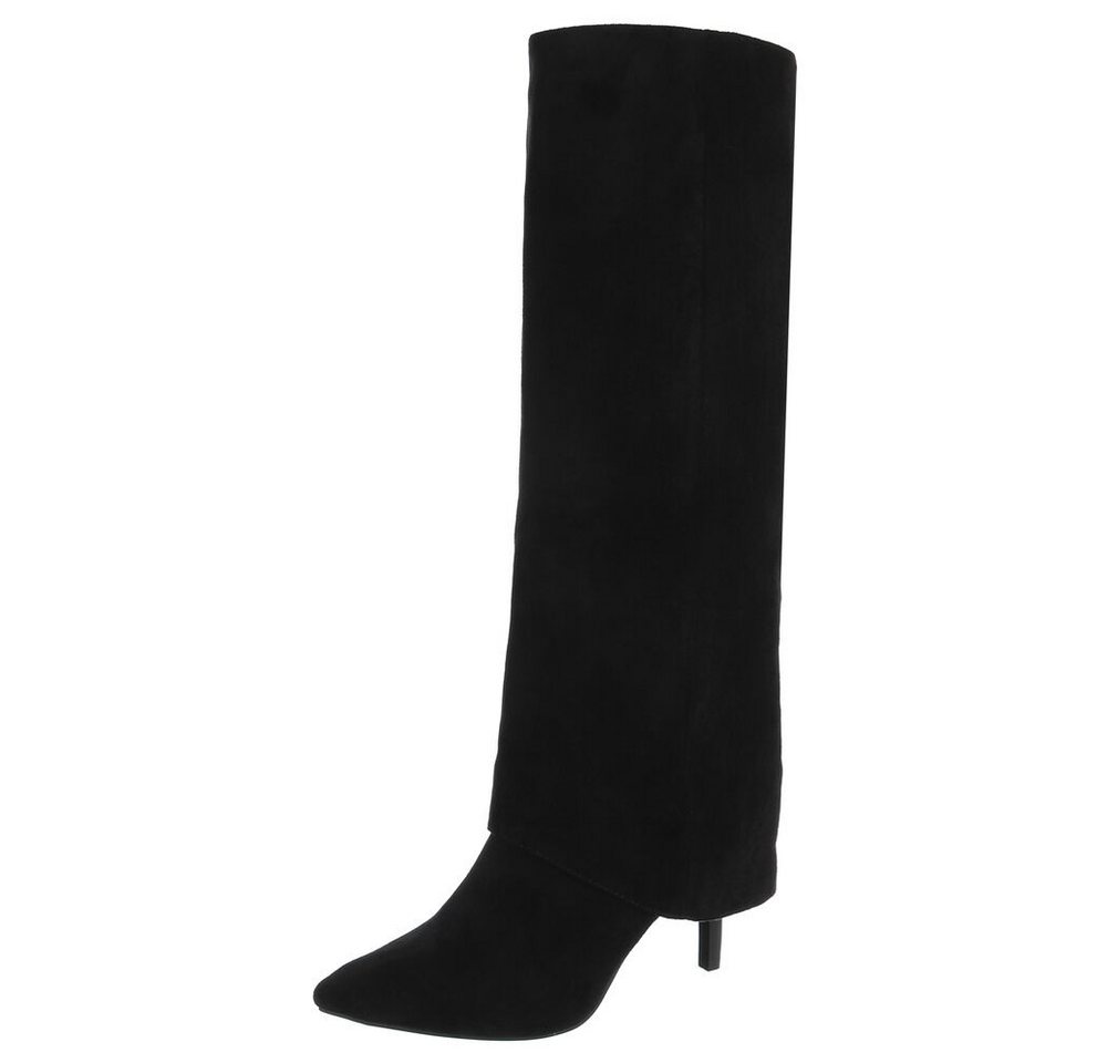 Ital-Design Damen Party & Clubwear High-Heel-Stiefel (90829566) Pfennig-/Stilettoabsatz Stiefel in Schwarz von Ital-Design