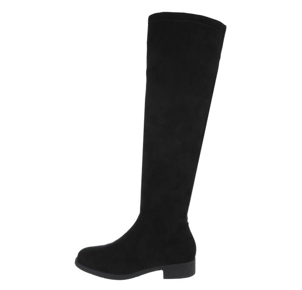 Ital-Design Damen Party & Clubwear Stiefel Blockabsatz Overknees in Schwarz Ital-Design Damen Party & Clubwear Stiefel Blockabsatz Overknees in Schwarz von Ital-Design