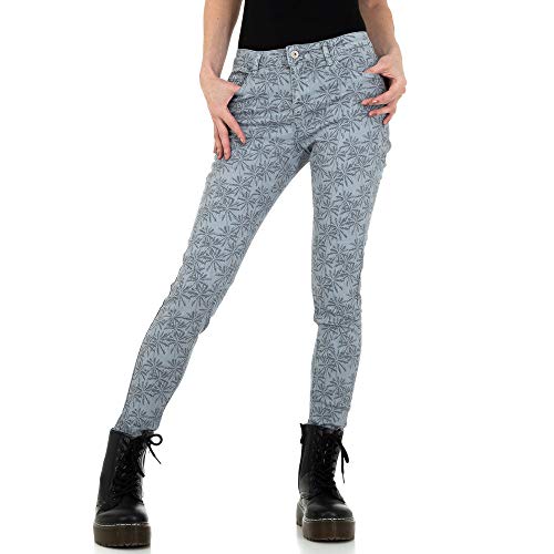 Ital Design Damen Skinny Hose M. Sara Denim Gr. 26 Grau von Ital Design