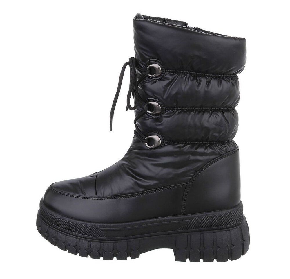 Ital-Design Damen Snowboots Freizeit Snowboots Blockabsatz Plateaustiefeletten in Schwarz Ital-Design Damen Snowboots Freizeit Snowboots Blockabsatz Plateaustiefeletten in Schwarz von Ital-Design