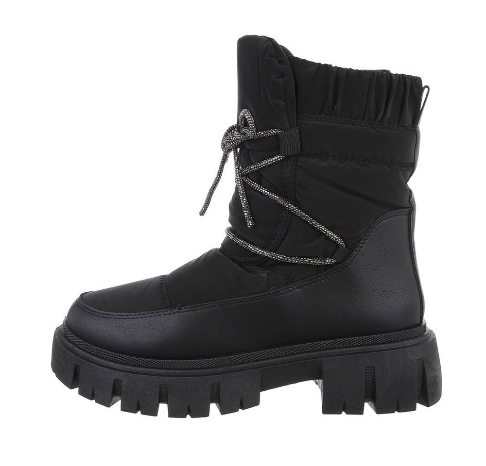 Ital-Design Damen Snowboots Freizeit Snowboots Blockabsatz Plateaustiefeletten in Schwarz Ital-Design Damen Snowboots Freizeit Snowboots Blockabsatz Plateaustiefeletten in Schwarz von Ital-Design