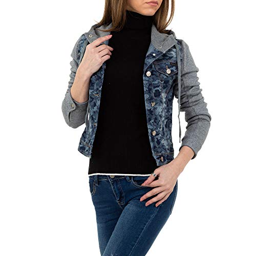 Ital Design Damen USED LOOK JEANS JACKE M.Sara Denim Gr. XL Blau von Ital Design