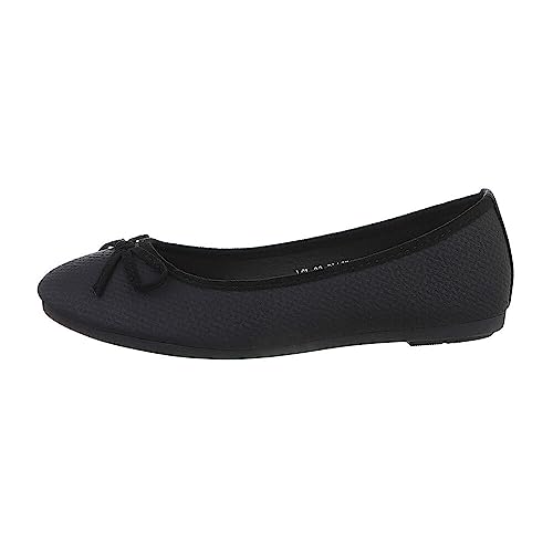 Ital Design Damenschuhe Ballerinas Klassische Ballerinas, LCL-22-, Kunstleder, Schwarz, Gr. 36 von Ital Design